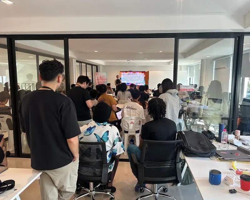 A workshop at Invisible Garden Chiang Mai 2024