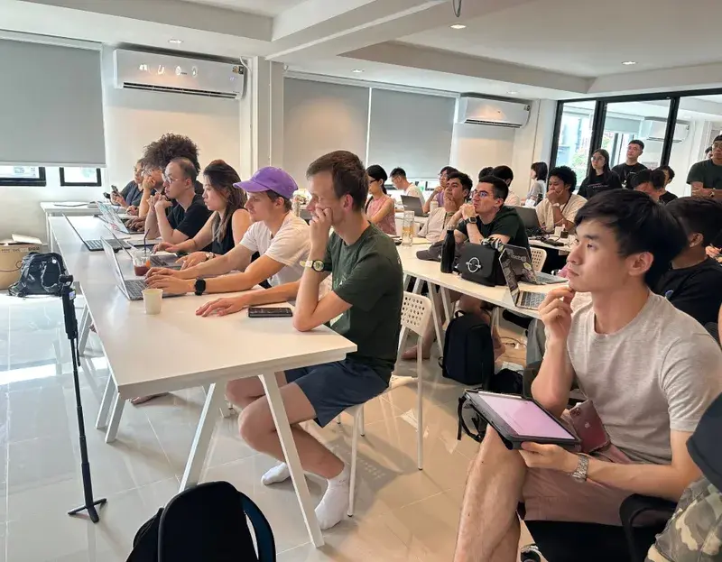 A workshop at Invisible Garden Chiang Mai 2024